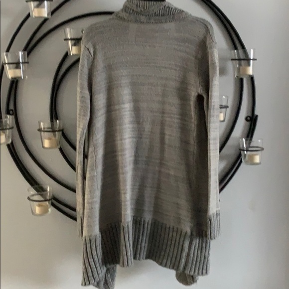 Gray long sweater cardigan size M - Picture 4 of 7